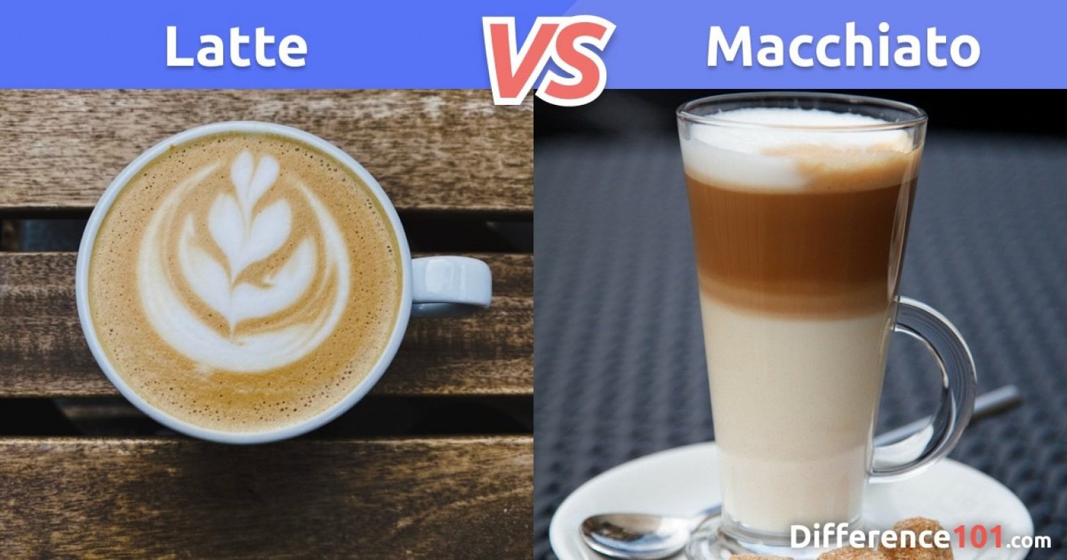 difference between starbucks macchiato and latte