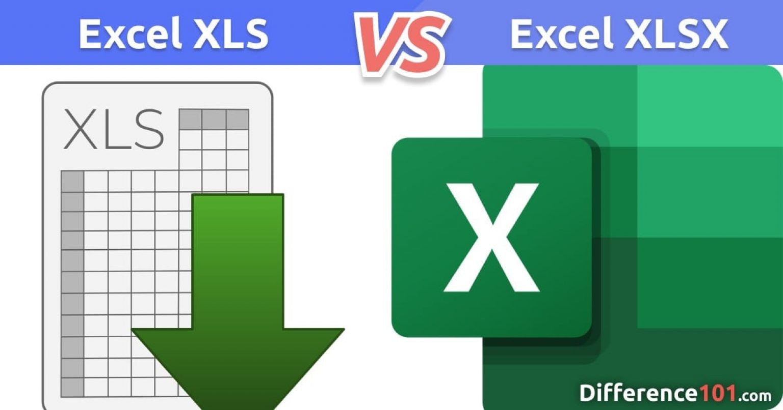 Xls Vs Xlsx Key Differences Pros And Cons ~ Difference 101 4233
